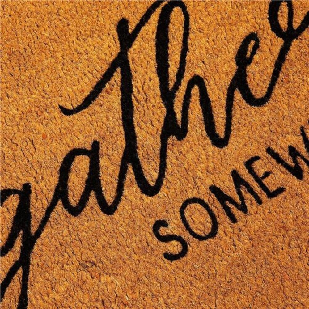 Juvale Fall‎ Outdoor Door Mat with ‘Gather Somewhere Else’ - Thanksgiving - Picture 5 of 6